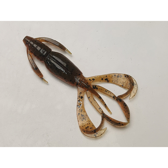 Силікон Keitech Crazy Flapper 2.8" (8 шт/упак), колір: 438 green pumpkin fire, Довжина силікону: 2.8" (7.1 см), Колір силікону: 438 Green Pumpkin Fire, фото , изображение 2