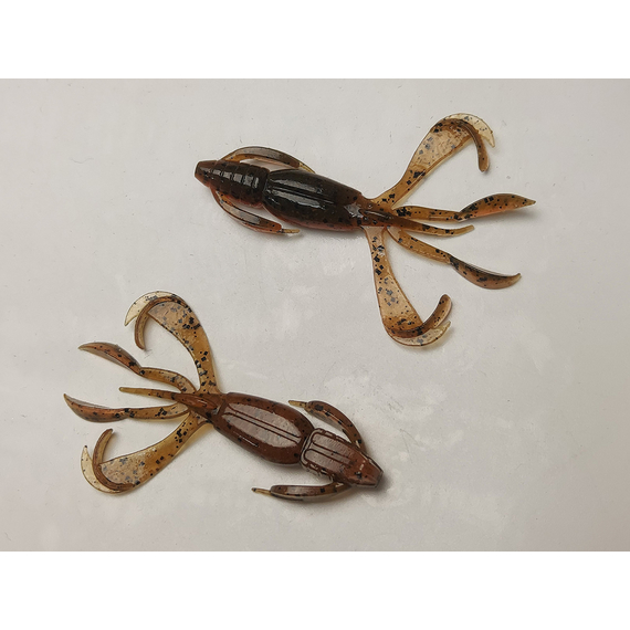 Силікон Keitech Crazy Flapper 2.8" (8 шт/упак), колір: 438 green pumpkin fire, Довжина силікону: 2.8" (7.1 см), Колір силікону: 438 Green Pumpkin Fire, фото , изображение 4