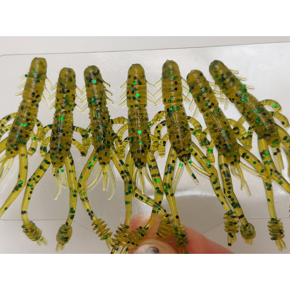 Силікон Select Sexy Shrimp 3" col.008 (7 шт/упак), Довжина силікону: 3" (7.62 см), Колір силікону: 008, фото , изображение 7