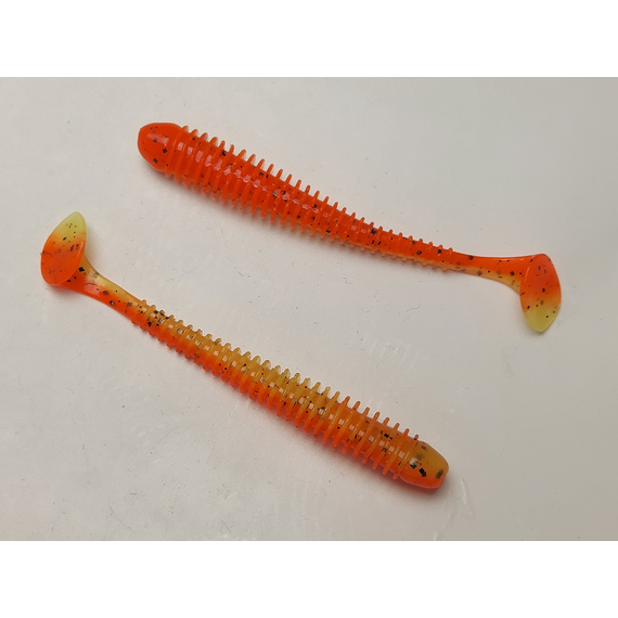 Силікон Keitech Swing Impact 3.5" (8 шт/упак), колір:pal#08 spicy mustard, Довжина силікону: 3.5" (8.9 см), Колір силікону: PAL#08 Spicy Mustad, фото , изображение 3