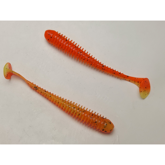 Силікон Keitech Swing Impact 3.5" (8 шт/упак), колір:pal#08 spicy mustard, Довжина силікону: 3.5" (8.9 см), Колір силікону: PAL#08 Spicy Mustad, фото , изображение 4