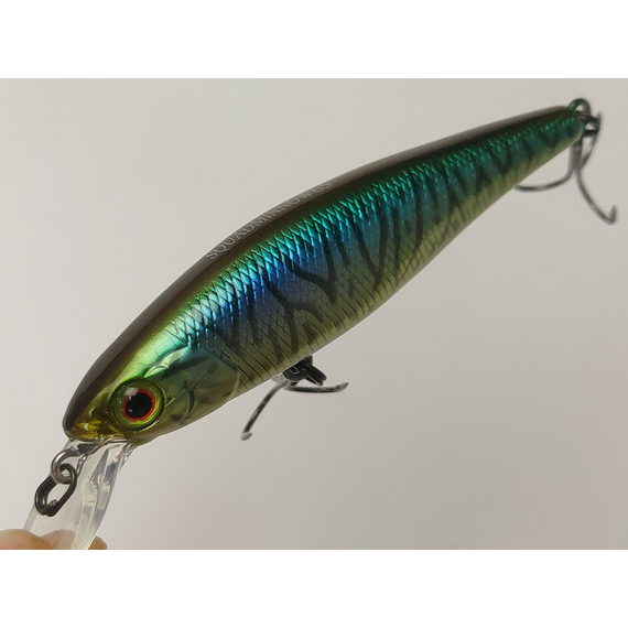 Воблер Jackall Squad Minnow 65SP 65mm 5.8g HL Bronze Blue Pike, Розмір/Вага: 65мм/5.8г, Колір воблера: HL Bronze Blue Pike, фото , изображение 6