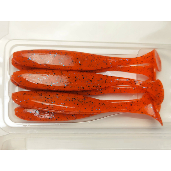 Силікон Keitech Easy Shiner 4.5" (6 шт/упак), колір:ea#13 spicy mustard/blue, Довжина силікону: 4.5" (11.4 см), Колір силікону: EA#13 Spicy Mustard/Blue, фото , изображение 6