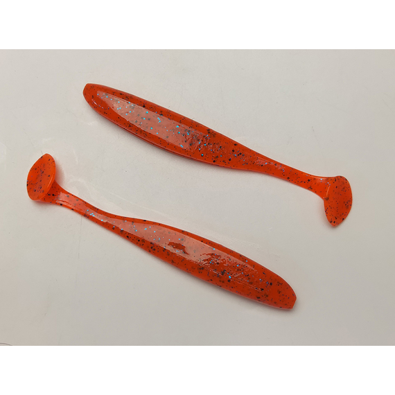 Силікон Keitech Easy Shiner 4.5" (6 шт/упак), колір:ea#13 spicy mustard/blue, Довжина силікону: 4.5" (11.4 см), Колір силікону: EA#13 Spicy Mustard/Blue, фото , изображение 4