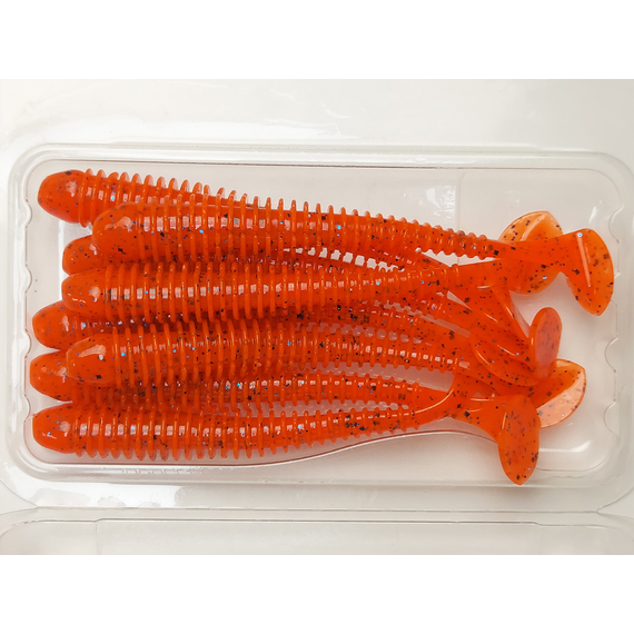 Силікон Keitech Swing Impact 3.5" (8 шт/упак), колір:ea#13 spicy mustard/blue, Довжина силікону: 3.5" (8.9 см), Колір силікону: EA#13 Spicy Mustard/Blue, фото , изображение 6