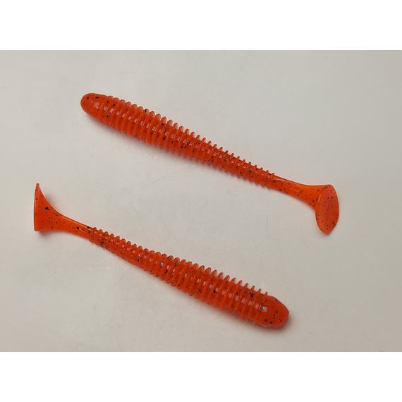 Силікон Keitech Swing Impact 3.5" (8 шт/упак), колір:ea#13 spicy mustard/blue, Довжина силікону: 3.5" (8.9 см), Колір силікону: EA#13 Spicy Mustard/Blue, фото , изображение 4