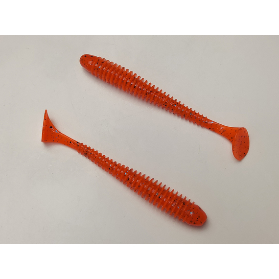 Силікон Keitech Swing Impact 3.5" (8 шт/упак), колір:ea#13 spicy mustard/blue, Довжина силікону: 3.5" (8.9 см), Колір силікону: EA#13 Spicy Mustard/Blue, фото , изображение 5