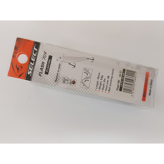 Воблер Select Flash 70F 5.8g col.21 (topwater), Цвет воблера: col.21, фото , изображение 14