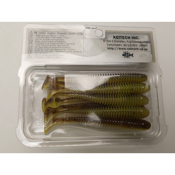 Силікон Keitech Swing Impact 3.5" (8 шт/упак), колір:pal#10 bumblebee, Довжина силікону: 3.5" (8.9 см), Колір силікону: PAL#10 Bumblebee, фото , изображение 9