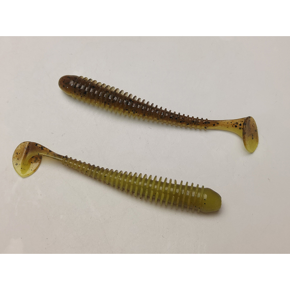 Силікон Keitech Swing Impact 3.5" (8 шт/упак), колір:pal#10 bumblebee, Довжина силікону: 3.5" (8.9 см), Колір силікону: PAL#10 Bumblebee, фото , изображение 4