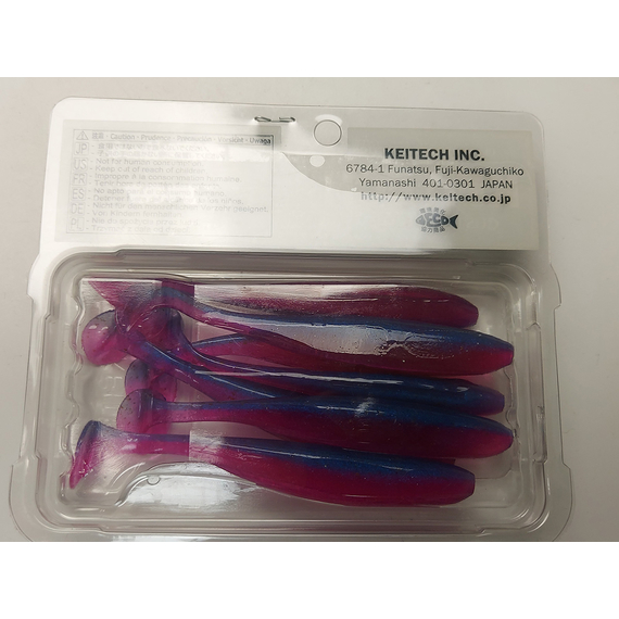 Силікон Keitech Easy Shiner 4" (7 шт/уп), колір:473 morning dawn, Довжина силікону: 4" (10.2 см), Колір силікону: 473 Morning Dawn, фото , изображение 9