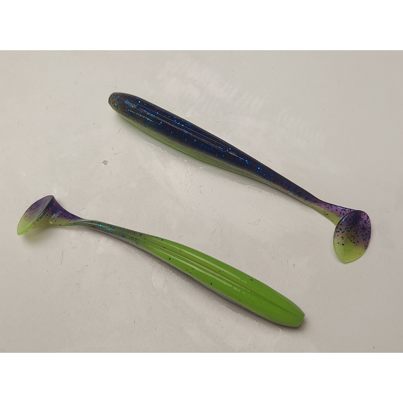 Силікон Keitech Easy Shiner 4" (7 шт/упак), колір:pal#06 violet lime berry, Довжина силікону: 4" (10.2 см), Колір силікону: PAL#06 Violet Lime Berry, фото , изображение 5