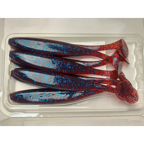 Силікон Keitech Easy Shiner 4" (7 шт/упак), колір:ea#03 grape, Довжина силікону: 4" (10.2 см), Колір силікону: EA#03 Grape, фото , изображение 6