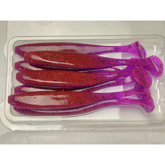 Силікон Keitech Easy Shiner 4" (7 шт/упак), колір:pal#13 mistic spice, Довжина силікону: 4" (10.2 см), Колір силікону: PAL#13 Mistic Spice, фото , изображение 6