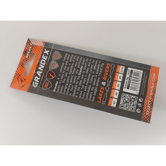 Блешня Select Grandex 20.0g 63mm #07, Вага блешні: 20г, Колір блешні: 07, фото , изображение 6