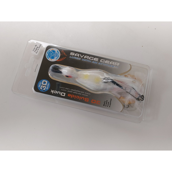 Воблер Savage Gear 3D Suicide Duck 105F 105mm 28.0g Ugly Duckling, Розмір/Вага: 105мм/28г, Колір воблера: Ugly Duckling, фото , изображение 3