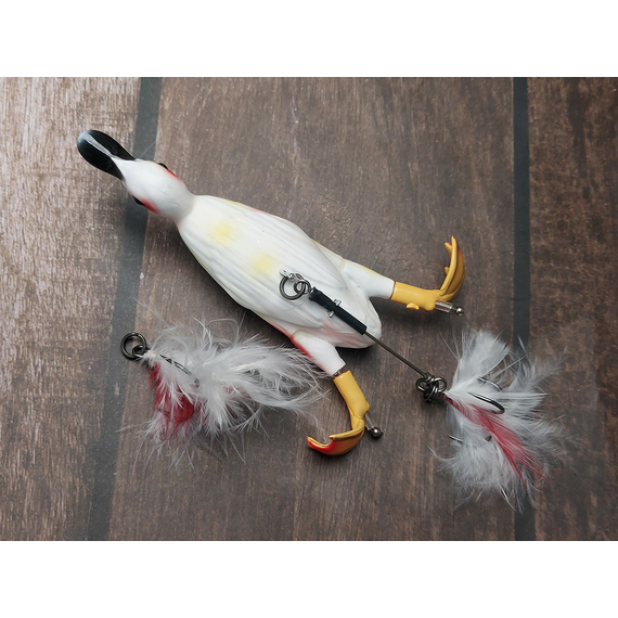 Воблер Savage Gear 3D Suicide Duck 105F 105mm 28.0g Ugly Duckling, Розмір/Вага: 105мм/28г, Колір воблера: Ugly Duckling, фото , изображение 6