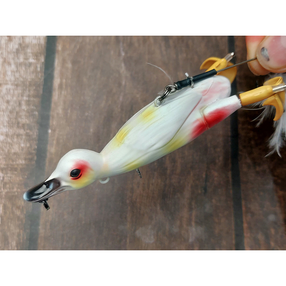 Воблер Savage Gear 3D Suicide Duck 105F 105mm 28.0g Ugly Duckling, Розмір/Вага: 105мм/28г, Колір воблера: Ugly Duckling, фото , изображение 8