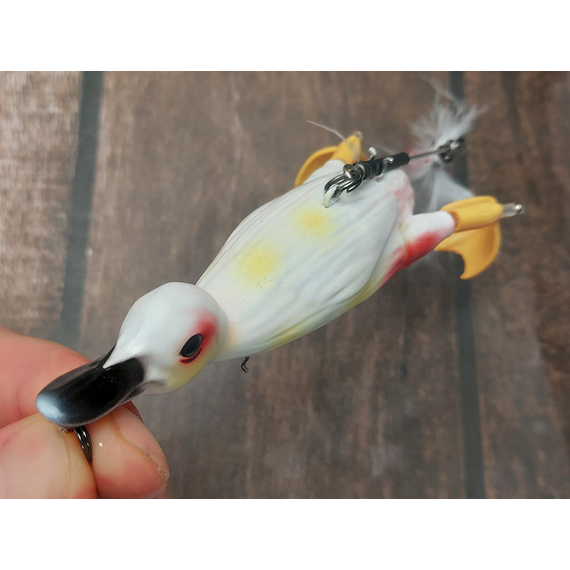 Воблер Savage Gear 3D Suicide Duck 105F 105mm 28.0g Ugly Duckling, Розмір/Вага: 105мм/28г, Колір воблера: Ugly Duckling, фото , изображение 10