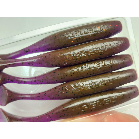 Силикон Select Crazy Shad 4" col.888 (5 шт/упак), Длина силикона: 4.0" (10.16 см), Расцветка силикона: 888, фото , изображение 8