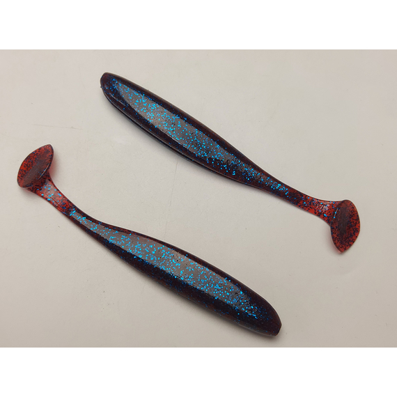 Силикон Keitech Easy Shiner 4.5" (6 шт/упак) ц:ea#03 grape, Длина силикона: 4.5" (11.4 см), Расцветка силикона: EA#03 Grape, фото , изображение 4