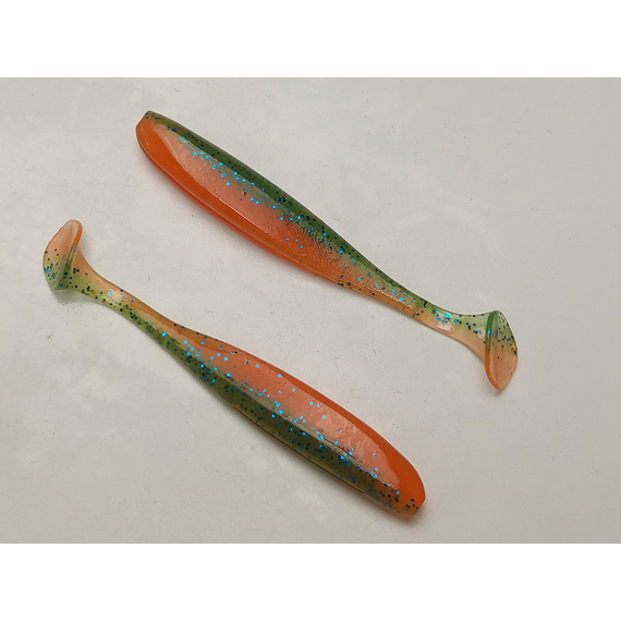 Силикон Keitech Easy Shiner 3" (10 шт/упак) ц:pal#11 rotten carrot, Длина силикона: 3" (7.6 см), Расцветка силикона: PAL#11 Rotten Carrot, фото , изображение 4