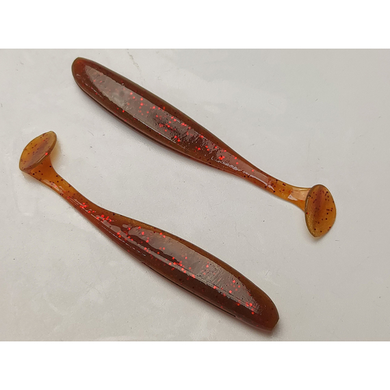 Силікон Keitech Easy Shiner 3" (10 шт/упак), колір:pal#07 motoroil red flake, Довжина силікону: 3" (7.6 см), Колір силікону: pal#07 motoroil red flake, фото , изображение 4