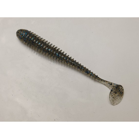 Силікон Keitech Swing Impact 4" (8 шт/упак), колір:418 bluegill flash, Довжина силікону: 4" (10.2 см), Колір силікону: 418 Bluegill Flash, фото , изображение 2