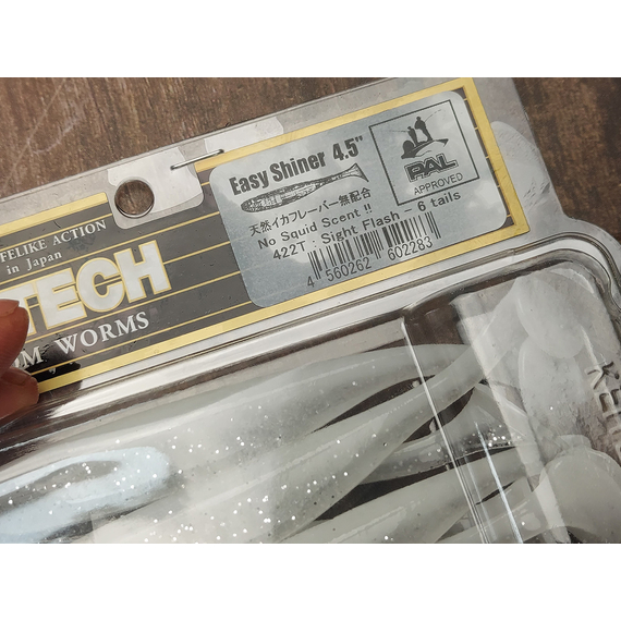 Силікон Keitech Easy Shiner 4.5" (6 шт/упак), колір:422 sight flash, Довжина силікону: 4.5" (11.4 см), Колір силікону: 422 Sight Flash, фото , изображение 14