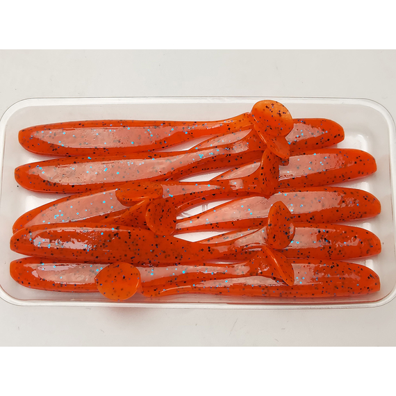 Силікон Keitech Easy Shiner 3" (10 шт/упак), колір:ea#13 spicy mustard/blue, Довжина силікону: 3" (7.6 см), Колір силікону: EA#13 Spicy Mustard/Blue, фото , изображение 6