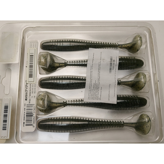 Силикон Keitech Swing Impact FAT 4.8" (5 шт/упак) цвет: 102 watermelon pp., Длина силикона: 4.8" (12.2 см), Расцветка силикона: 102 Watermelon PP, фото , изображение 10