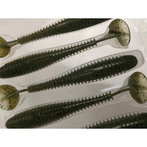 Силикон Keitech Swing Impact FAT 4.8" (5 шт/упак) цвет: 102 watermelon pp., Длина силикона: 4.8" (12.2 см), Расцветка силикона: 102 Watermelon PP, фото , изображение 9