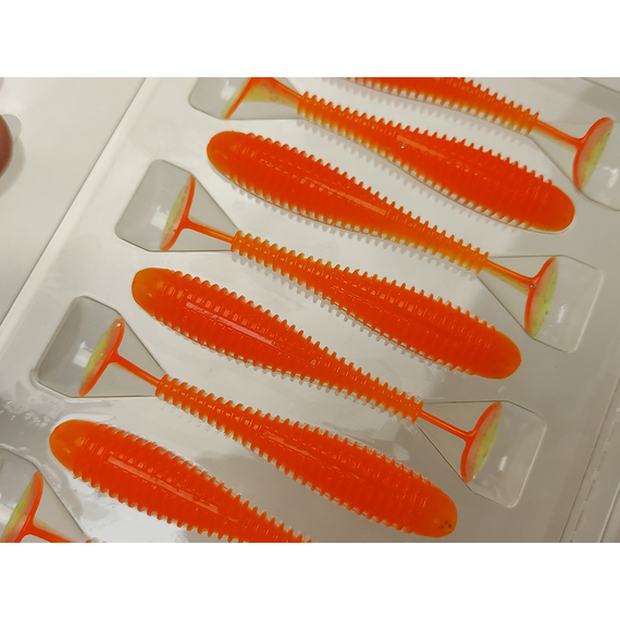 Силикон Keitech Swing Impact FAT 2.8" (8 шт/упак), цвет: pal#04 sun shine lemon, Длина силикона: 2.8" (7.1 см), Расцветка силикона: PAL#04 Sun Shine Lemon, фото , изображение 8