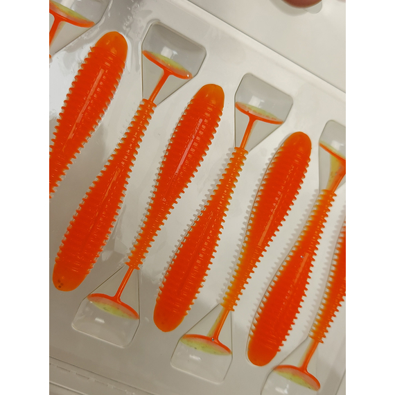 Силикон Keitech Swing Impact FAT 2.8" (8 шт/упак), цвет: pal#04 sun shine lemon, Длина силикона: 2.8" (7.1 см), Расцветка силикона: PAL#04 Sun Shine Lemon, фото , изображение 11