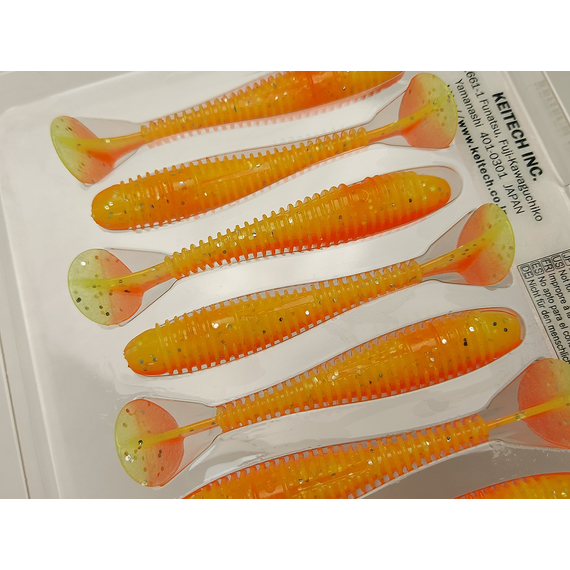 Силикон Keitech Swing Impact FAT 2.8" (8 шт/упак), цвет: pal#04 sun shine lemon, Длина силикона: 2.8" (7.1 см), Расцветка силикона: PAL#04 Sun Shine Lemon, фото , изображение 9