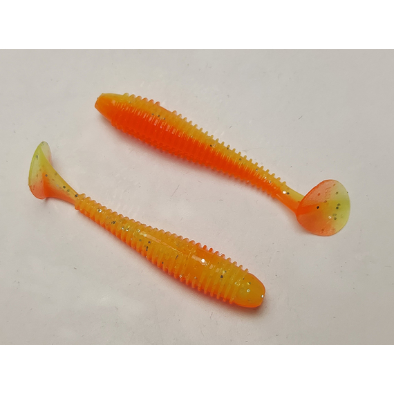 Силикон Keitech Swing Impact FAT 2.8" (8 шт/упак), цвет: pal#04 sun shine lemon, Длина силикона: 2.8" (7.1 см), Расцветка силикона: PAL#04 Sun Shine Lemon, фото , изображение 5