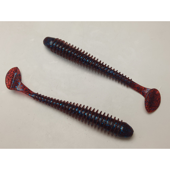 Силикон Keitech Swing Impact 4.5" (6 шт/упак) ц:ea#03 grape, Длина силикона: 4.5" (11.4 см), Расцветка силикона: EA#03 Grape, фото , изображение 3