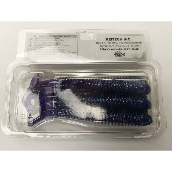 Силікон Keitech Swing Impact 4.5" (6 шт/упак), колір:ea#04 violet, Довжина силікону: 4.5" (11.4 см), Колір силікону: EA#04 Violet, фото , изображение 7