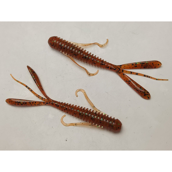 Силікон Keitech Hog Impact 3.5" (10 шт/упак), колір:ea#01 orange pepper, Довжина силікону: 3.5" (8.9 см), Колір силікону: EA#01 Orange Pepper, фото , изображение 4