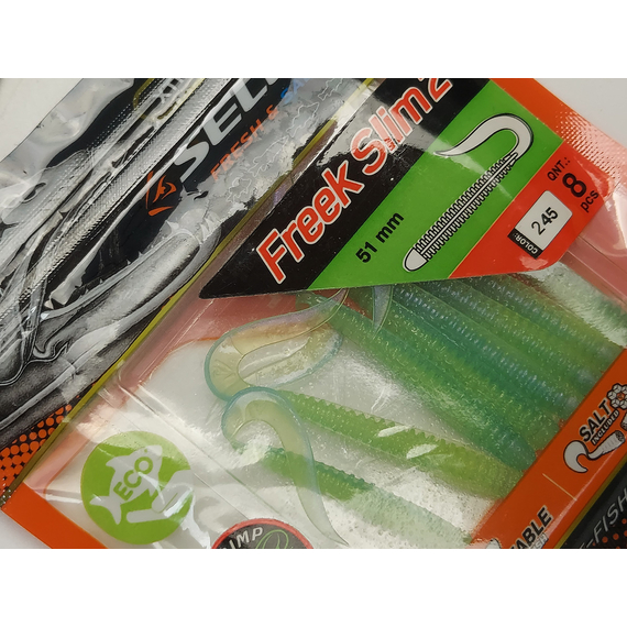 Силікон Select Freek Slim 2" col.245 (8 шт/пак), Довжина силікону: 2" (5.08 см), Колір силікону: 245, фото , изображение 8