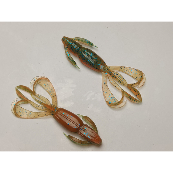 Силікон Keitech Crazy Flapper 2.8" (8 шт/уп), колір: pal#11 rotten carrot, Довжина силікону: 2.8" (7.1 см), Колір силікону: PAL#11 Rotten Carrot, фото , изображение 3