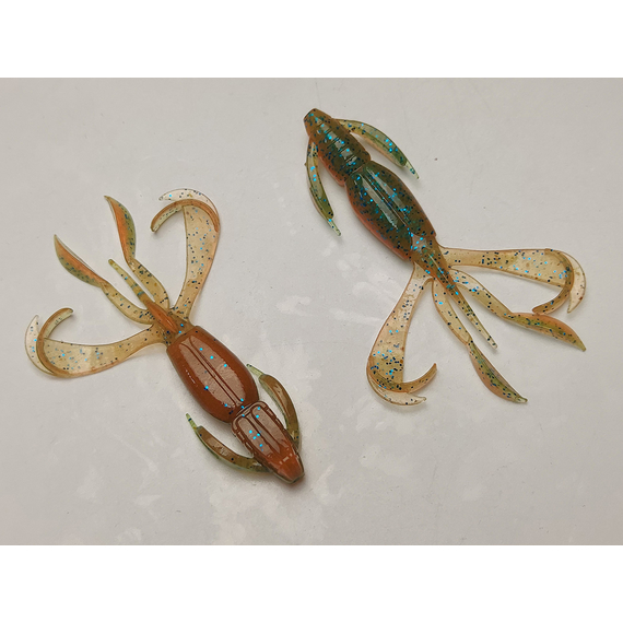 Силікон Keitech Crazy Flapper 2.8" (8 шт/уп), колір: pal#11 rotten carrot, Довжина силікону: 2.8" (7.1 см), Колір силікону: PAL#11 Rotten Carrot, фото , изображение 4