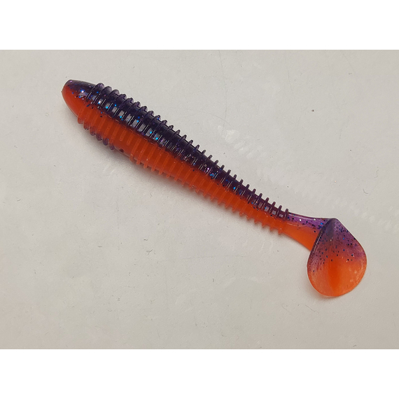 Силікон Keitech Swing Impact FAT 3.3" (7 шт/упак), колір:pal#09 violet fire, Довжина силікону: 3.3" (8.4 см), Колір силікону: PAL#09 Violet Fire, фото , изображение 2