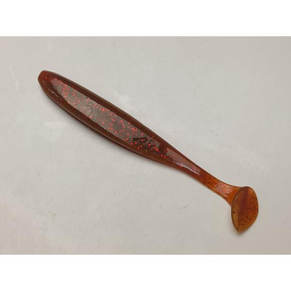 Силікон Keitech Easy Shiner 4" (7 шт/уп), колір:pal#07 motoroil red flake, Довжина силікону: 4" (10.2 см), Колір силікону: pal#07 motoroil red flake, фото , изображение 3
