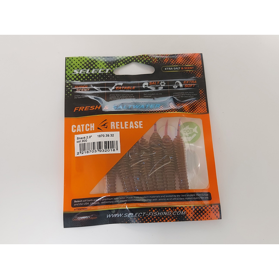 Силікон Select Snack 2.0" col.900 (7 шт/пак), Довжина силікону: 2" (5.2 см), Колір силікону: 900, фото , изображение 9