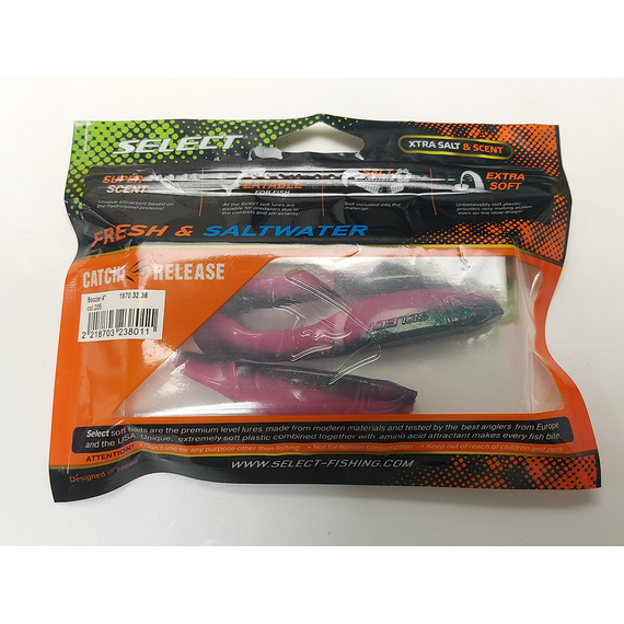 Силикон Select Boozer 4" col.205 (3 шт/упак), Длина силикона: 4.0" (10.16 см), Расцветка силикона: 205, фото , изображение 16