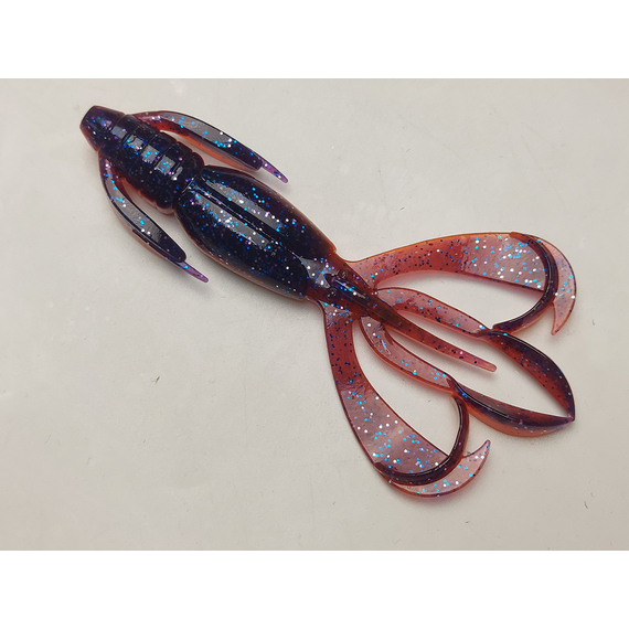 Силікон Keitech Crazy Flapper 4.4" (6 шт/упак), колір: pal#09 violet fire, Довжина силікону: 4.4" (11.2 см), Колір силікону: PAL#09 Violet Fire, фото , изображение 2