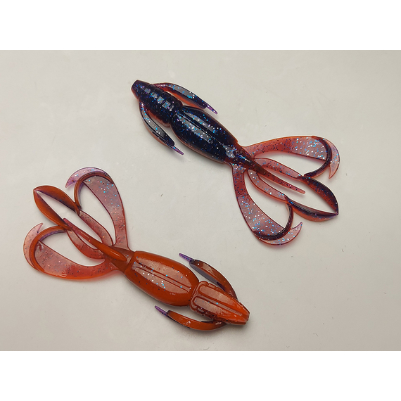 Силікон Keitech Crazy Flapper 4.4" (6 шт/упак), колір: pal#09 violet fire, Довжина силікону: 4.4" (11.2 см), Колір силікону: PAL#09 Violet Fire, фото , изображение 3