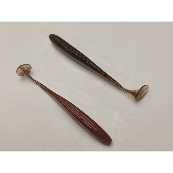 Силікон Keitech Easy Shiner 3.5", колір:404 red crawdad, Довжина силікону: 3.5" (8.9 см), Колір силікону: 404 Red Crawdad, фото , изображение 5