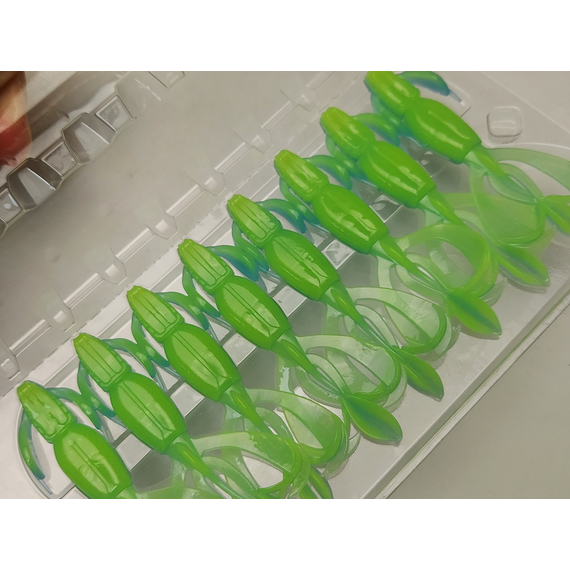 Силікон Keitech Crazy Flapper 2.8" (8 шт/уп), колір: pal#03 ice chartreuse, Довжина силікону: 2.8" (7.1 см), Колір силікону: PAL#03 Ice Chartreuse, фото , изображение 8